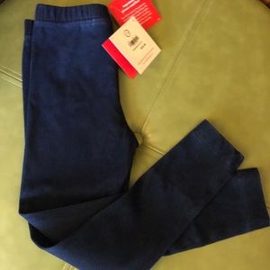 NWT. Denim leggings. Girls US 5. Hanna Andersson.